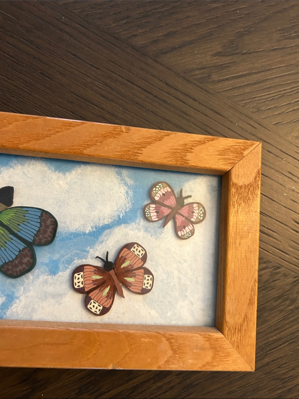 Vintage Dragonfly & Butterfly Wall Art GORGEOUS 11x5 - Picture 8 of 8